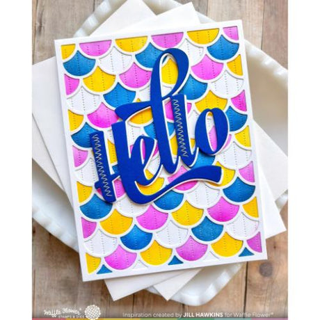 Waffle Flower - Jolly Wave Panel Die