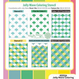 Waffle Flower - Jolly Wave Coloring Stencil