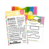 Waffle Flower - Retirement Sentiments Combo