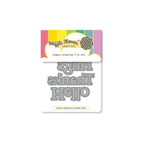 Waffle Flower - Simple Greetings Trio Die