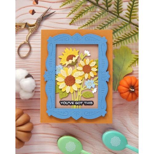 Waffle Flower - Sunflower Bouquet Die