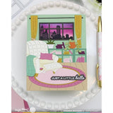 Waffle Flower - Postage Collage City Sunset Stamp Set