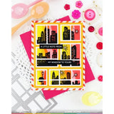 Waffle Flower - Postage Collage City Sunset Stamp Set