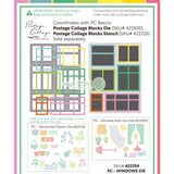 Waffle Flower - Postage Collage Windows Die