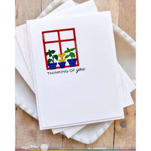 Waffle Flower - Postage Collage Windows Die