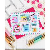 Waffle Flower - Postage Collage Baking Fun Stencil