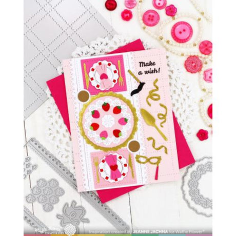Waffle Flower - Postage Collage Piped Letters Stamp Set