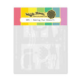 Waffle Flower - Nesting Postage Collage Baking Fun Stencil