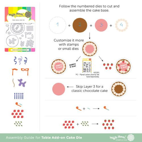 Waffle Flower - Table Add-on Cake Die