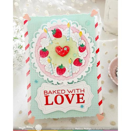 Waffle Flower - Cake Focal Die-n-stencil