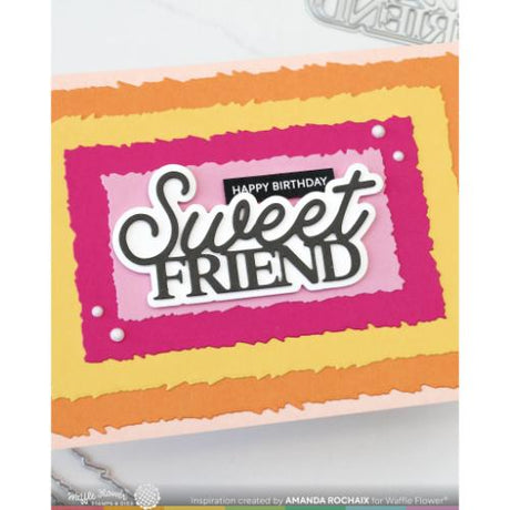 Waffle Flower - Sweet Friend Word Die