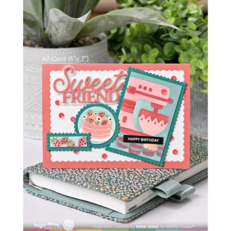 Waffle Flower - Sweet Friend Word Die