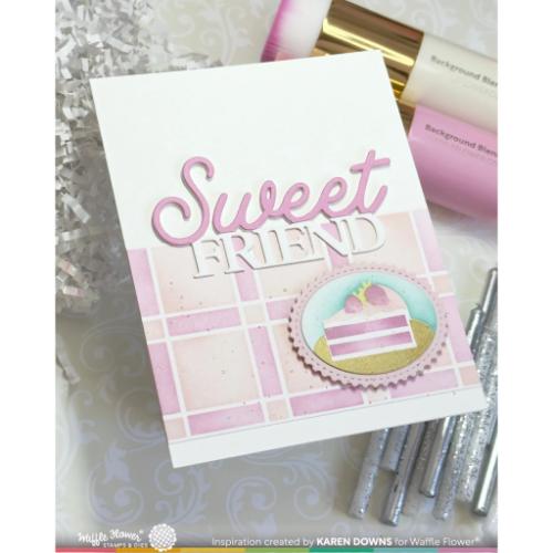 Waffle Flower - Sweet Friend Word Die