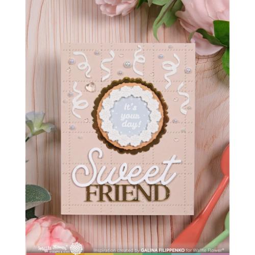 Waffle Flower - Sweet Friend Word Die