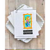 Waffle Flower - Postage Collage Picture Perfect Stencil