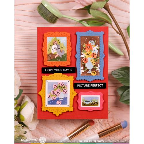 Waffle Flower - Postage Collage Picture Perfect Detail Stamp