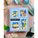 Waffle Flower - Postage Collage Under the Sea Stencil