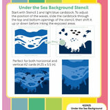 Waffle Flower - Under the Sea Background Stencil