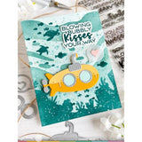 Waffle Flower - Under the Sea Background Stencil