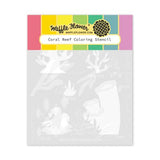 Waffle Flower - Coral Reef Coloring Stencil