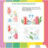 Waffle Flower - Coral Reef Coloring Stencil
