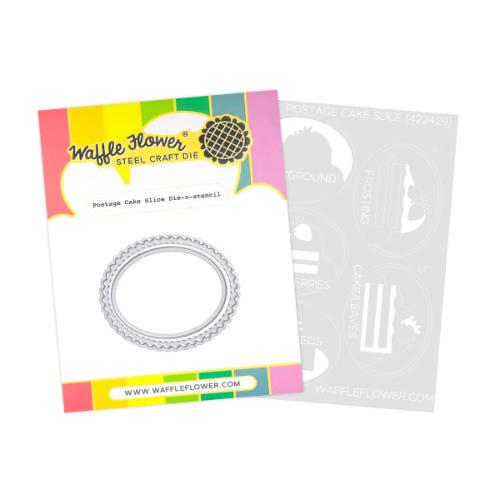 Waffle Flower - Postage Cake Slice Die-n-stencil