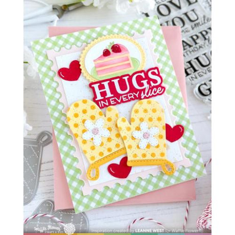 Waffle Flower - Postage Cake Slice Die-n-stencil