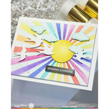 Waffle Flower - Postage Collage Swallow Silhouettes Die