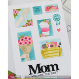 Waffle Flower - Postage Collage Inner Blocks Stencil