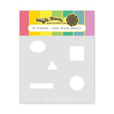 Waffle Flower - Postage Collage A6 Inner Blocks Stencil