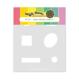 Waffle Flower - Postage Collage A7 Inner Blocks Stencil