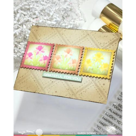 Waffle Flower - Square Postage Die