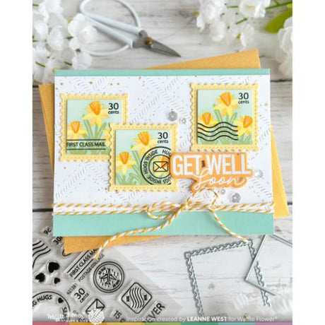 Waffle Flower - Square Postage Die