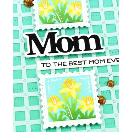 Waffle Flower - Square Postage Die