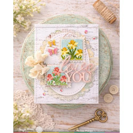 Waffle Flower - Square Postage Die