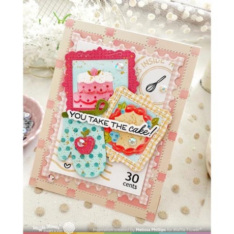 Waffle Flower - Nesting Postage Layers Die