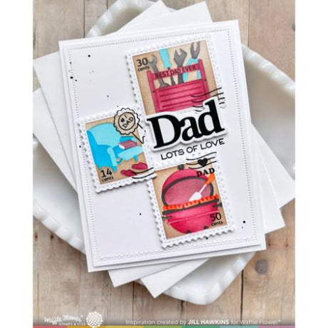 Waffle Flower - Print Dad Word Die