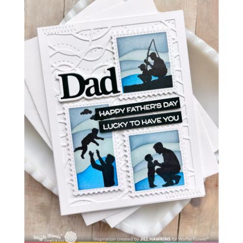 Waffle Flower - Print Dad Word Die