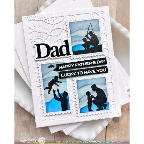 Waffle Flower - Print Dad Word Die