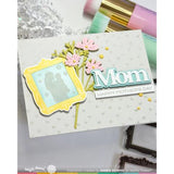 Waffle Flower - Postage Collage Mom Silhouettes Stamp Set