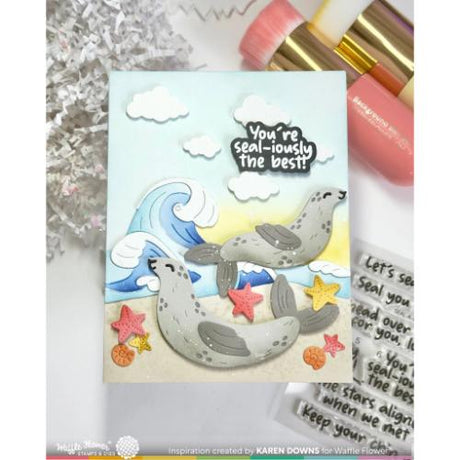 Waffle Flower - Happy Seals Die