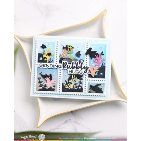 Waffle Flower - Postage Collage Coral Reef Silhouettes Die