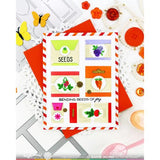 Waffle Flower - Postage Collage Seeds Details Die