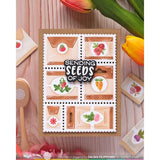 Waffle Flower - Postage Collage Seeds Details Stamp Set