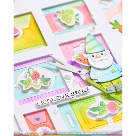 Waffle Flower - Postge Collage Seeds Details Matching Die