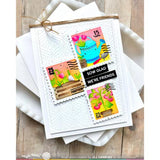 Waffle Flower - Postage Collage Gardening Stencil