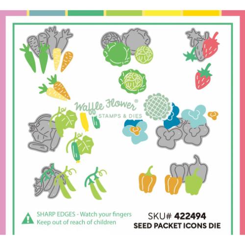 Waffle Flower - Seed Packet Icons Die