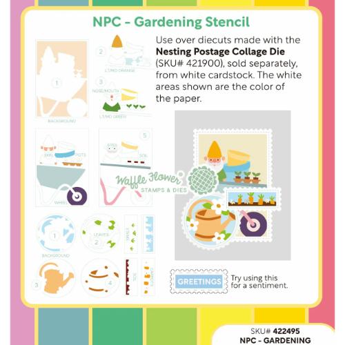 Waffle Flower - NPC - Gardening Stencil