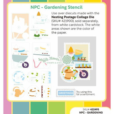 Waffle Flower - NPC - Gardening Stencil