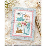 Waffle Flower - Postage Collage Garden Silhouettes Stamp Set